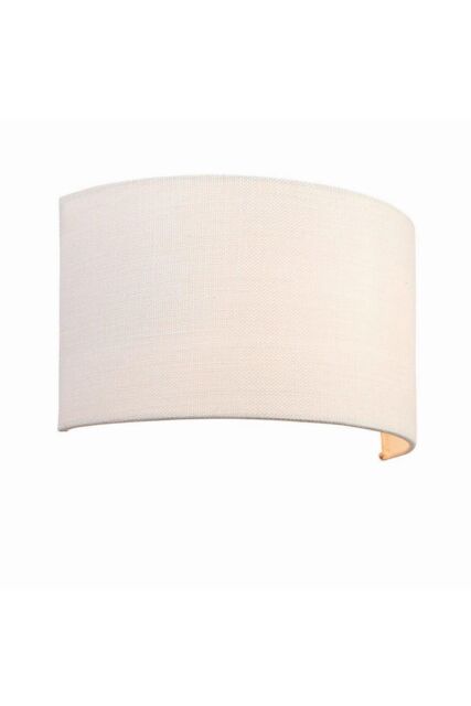 Netlighting Obi 1 Light Up & Down Wall Light Vintage White Linen Polyester Cotton E27 - image 1