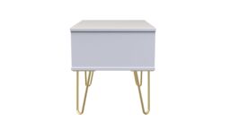 Ready Assembled 2 U Metro 1 Drawer Wide Side Table (Ready Assembled) in Dark Blue - thumbnail 2