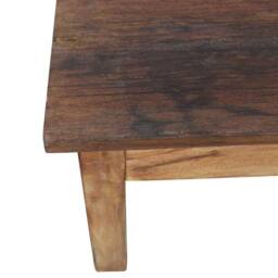 Berkfield Home Coffee Table Solid Reclaimed Wood 98x73x45 cm in Brown - Size: 98 x 73 x 45 cm - thumbnail 6