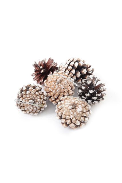 Living and Home 30Pcs Real Pine Cone Christmas Tree Hanging Ornament in Brown - image 1