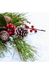 Living and Home 30Pcs Real Pine Cone Christmas Tree Hanging Ornament in Brown - thumbnail 6