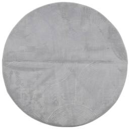 Berkfield Home Rug IZA Short Pile Scandinavian Look Grey √ò 100 cm - Size: Medium - thumbnail 1