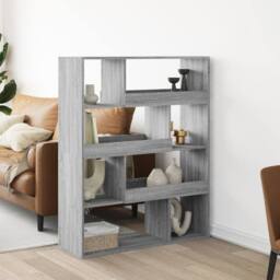 Berkfield Home Bookcase Grey Sonoma 100x33x125.5 cm Engineered Wood - thumbnail 2