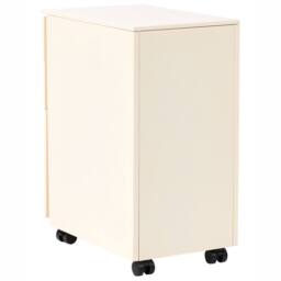 Wyld and Coco Light Beige Metal Storage Cabinet 3-Drawer Key Lock - thumbnail 6
