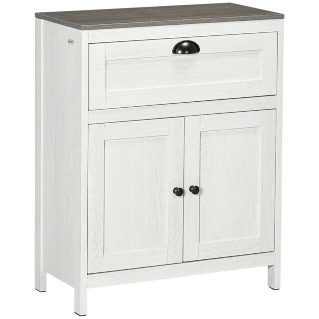 EONLION Bathroom Storage Cabinet Freestanding Storage in White - image 1