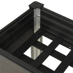 Berkfield Home Garden Raised Bed Grey 120x40x75 cm WPC - Size: 120 x 40 x 75 cm - thumbnail 5