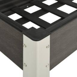 Berkfield Home Garden Raised Bed Grey 120x40x75 cm WPC - Size: 120 x 40 x 75 cm - thumbnail 4