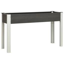 Berkfield Home Garden Raised Bed Grey 120x40x75 cm WPC - Size: 120 x 40 x 75 cm - thumbnail 1