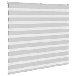 Berkfield Home Elegant Zebra Blind Light Grey 155x100 cm Fabric Width 150.9 cm P - thumbnail 1