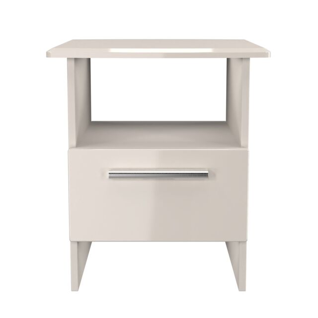 Ready Assembled 2 U Windsor Bottom Drawer Lamp Table (Ready Assembled) in Taupe - image 1