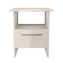 Ready Assembled 2 U Windsor Bottom Drawer Lamp Table (Ready Assembled) in Taupe - thumbnail 1