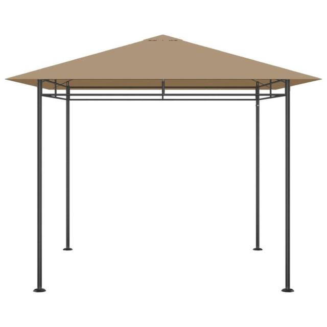 Berkfield Home Gazebo 3x3x2.7 m Taupe 180 g/m ² - image 1