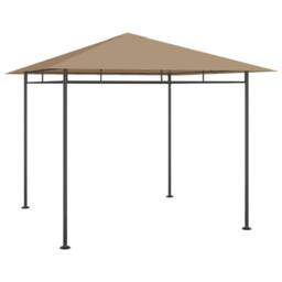 Berkfield Home Gazebo 3x3x2.7 m Taupe 180 g/m ² - thumbnail 2