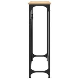 Berkfield Home Decorative Console Table Sonoma Oak 102x22.5x75 cm Engineered Wood in Brown - thumbnail 5