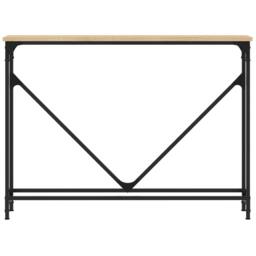 Berkfield Home Decorative Console Table Sonoma Oak 102x22.5x75 cm Engineered Wood in Brown - thumbnail 4