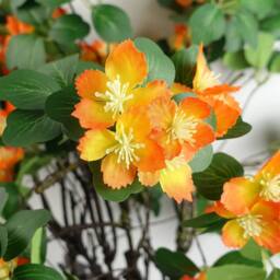 Leaf Botanik 60cm Orange Artificial Flower Stems Pack of 6 - thumbnail 2