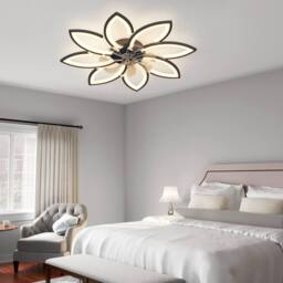 NIVOR 7 Blade Reversible Dimmable LED Ceiling Fan With Remote Control/APP in Black - thumbnail 6
