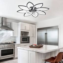 NIVOR 7 Blade Reversible Dimmable LED Ceiling Fan With Remote Control/APP in Black - thumbnail 5