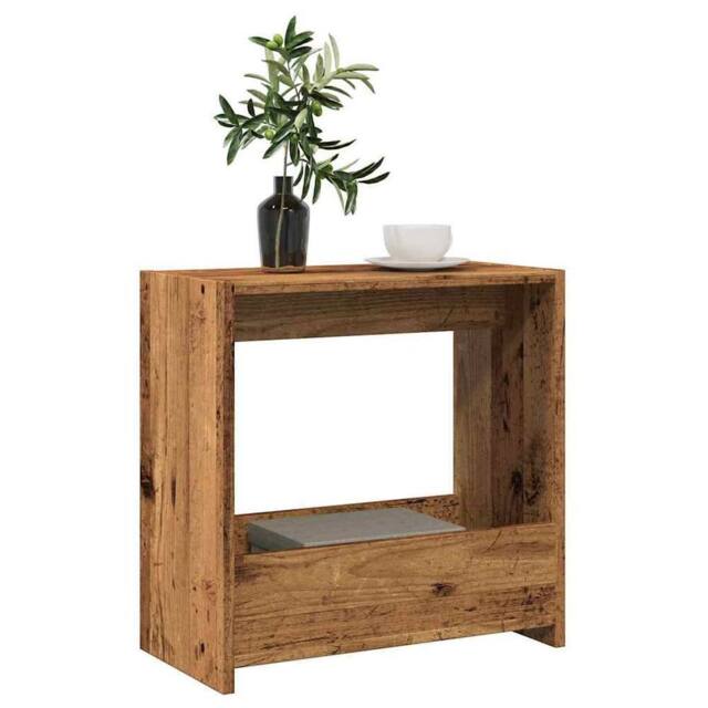 Berkfield Home Side Table Old Wood 50x26x50 cm Engineered Wood in Brown - Size: 50 x 26 x 50 cm - image 1