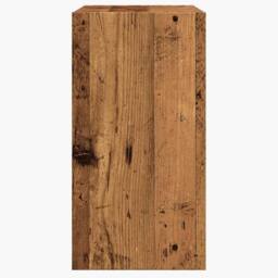 Berkfield Home Side Table Old Wood 50x26x50 cm Engineered Wood in Brown - Size: 50 x 26 x 50 cm - thumbnail 5
