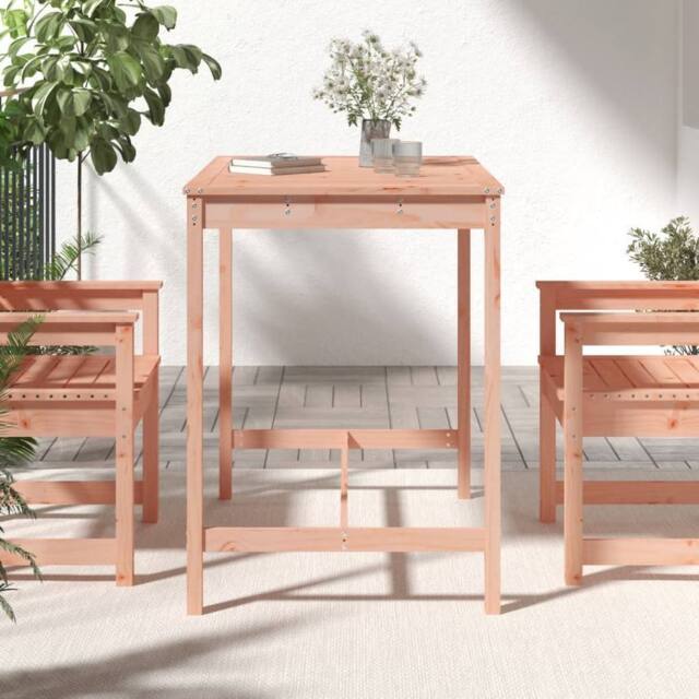 Berkfield Home Garden Table 121x82.5x110 cm Solid Wood Douglas in Light Tan - image 1