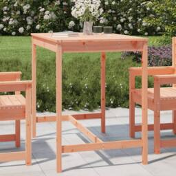 Berkfield Home Garden Table 121x82.5x110 cm Solid Wood Douglas in Light Tan - thumbnail 2