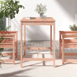 Berkfield Home Garden Table 121x82.5x110 cm Solid Wood Douglas in Light Tan - thumbnail 1