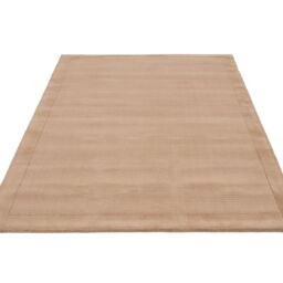 Kukoon Deep Pile Natural Wool Bedroom Area Rug Beige, Grey, Green Bedside Mat 120cm x 170cm in Beige - Size: 120 cm x 170 cm - thumbnail 4