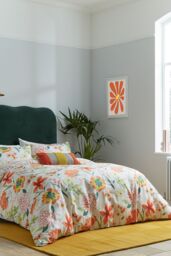 Helena Springfield 'Bella Cover' Cotton Duvet Cover Set in Orange - Size: Super King