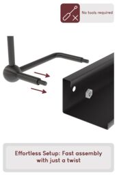 Home Discount Fire Vida Fire Fender Fireplace Surround Adjustable 890 - 1410 mm in Black - thumbnail 6
