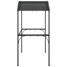 Berkfield Home BBQ Gazebo with Side Shelves Anthracite 220x115x230 cm Steel in Black - Size: 220 x 115 x 230 cm - thumbnail 4