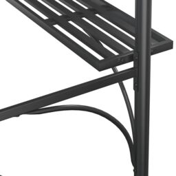Berkfield Home BBQ Gazebo with Side Shelves Anthracite 220x115x230 cm Steel in Black - Size: 220 x 115 x 230 cm - thumbnail 6
