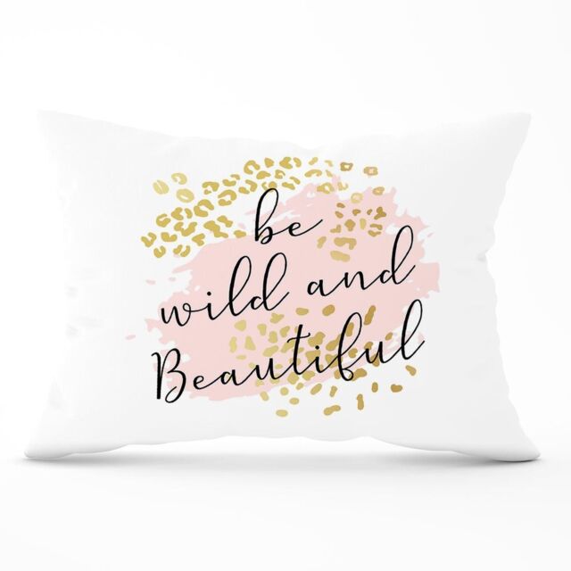 Warren Reed - Designer Be Wild & Beautiful Cushions in Pink - Size: 60 cm x 60 cm - image 1