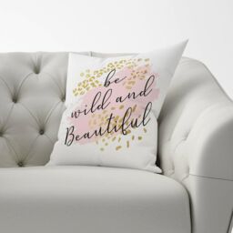 Warren Reed - Designer Be Wild & Beautiful Cushions in Pink - Size: 60 cm x 60 cm - thumbnail 2