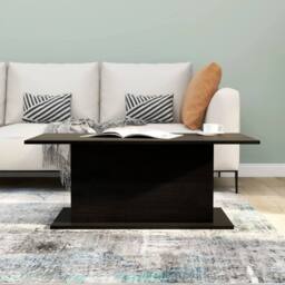 Berkfield Home Decorative Coffee Table Black 102x55.5x40 cm Engineered Wood - thumbnail 4