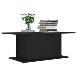 Berkfield Home Decorative Coffee Table Black 102x55.5x40 cm Engineered Wood - thumbnail 1