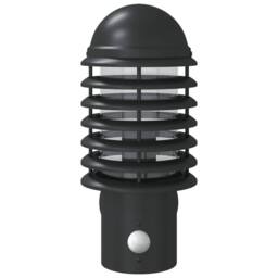 Berkfield Home Outdoor Wall Lights with Sensors 2pcs Black Stainless Steel - thumbnail 4