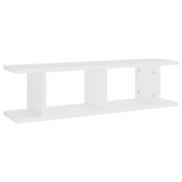 Berkfield Home Wall Shelves 2 pcs White 75x18x20 cm Engineered Wood - Size: 75 x 18 x 20 cm - thumbnail 4