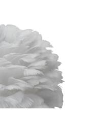 Garden Sanctuary Ceramic Feather Table Lamp with LED Light in White - thumbnail 5