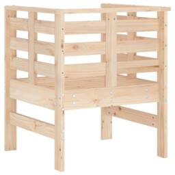 Berkfield Home Beautiful Garden Chairs 2 pcs 61.5x53x71 cm Solid Wood Pine in Light Tan - thumbnail 7