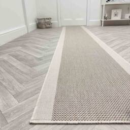runrug Carpet Runner Rug - Indoor/Outdoor, Reversible, 2mm - 'Vichy' in Beige - Size: 70 cm x 270 cm - thumbnail 4
