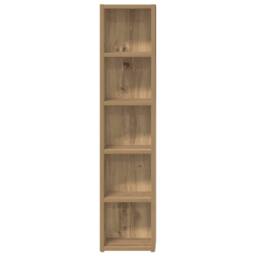 Berkfield Home CD Cabinets 2 pcs Artisan Oak 21x16x93.5 cm Engineered Wood in Brown - thumbnail 5