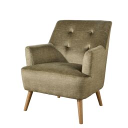 Home Source Arta Accent Chair Armchair Occasional Sofa Modern Upholstered Seating in Green - thumbnail 7