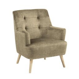 Home Source Arta Accent Chair Armchair Occasional Sofa Modern Upholstered Seating in Green - thumbnail 9