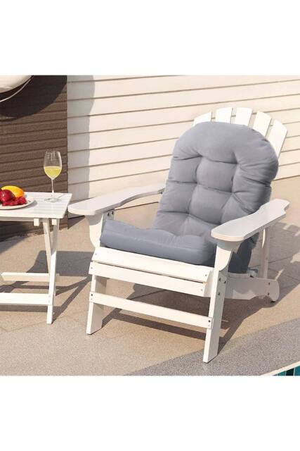 Living and Home 110cm W x 48cm D Light Grey Garden Swing Seat Cushion - Size: 110 cm W x 48 cm D - image 1