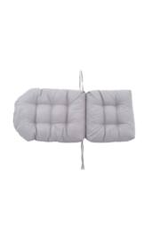 Living and Home 110cm W x 48cm D Light Grey Garden Swing Seat Cushion - Size: 110 cm W x 48 cm D - thumbnail 4