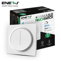 ENER-J Smart Wi-Fi 1 Gang Dimmable Touch Switch Stepless Dimming in White - thumbnail 6