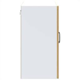 Berkfield Home with Shelf Wall-mounted Other with Storage with Door 7 pcs Black… in Brown - thumbnail 8