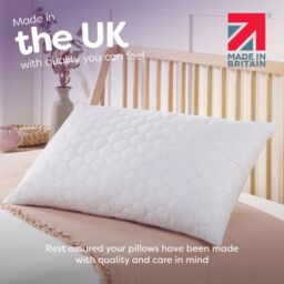 Slumberdown 2 Pack Sleep Soundly Rebound Firm Support Side Sleeper Pillows in White - thumbnail 5