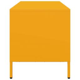Berkfield Home TV Cabinet Mustard Yellow 68x39x43.5 cm Cold-rolled Steel - thumbnail 6